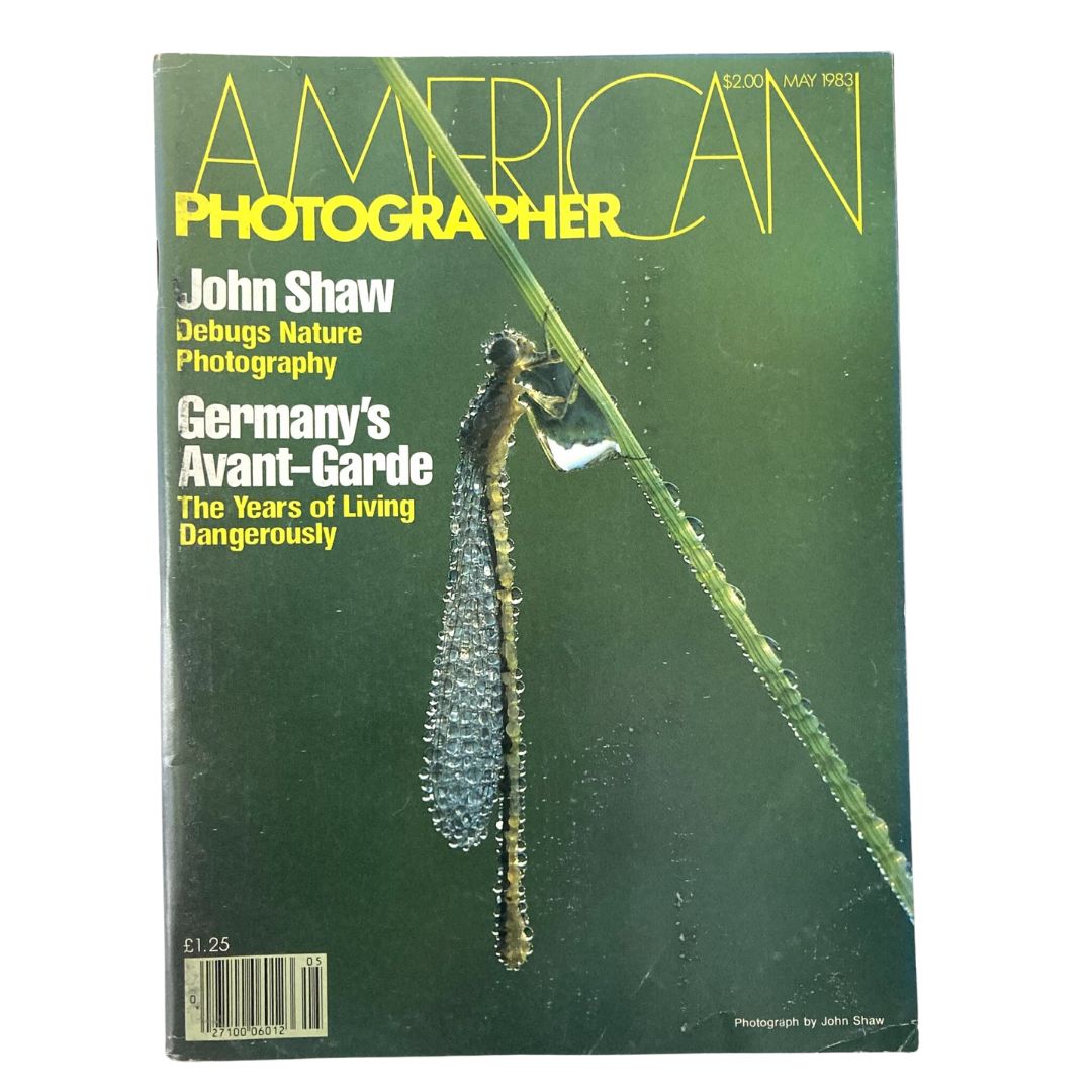 American Photographer Magazine May 1983 Damselfly and Dew Cover No Label