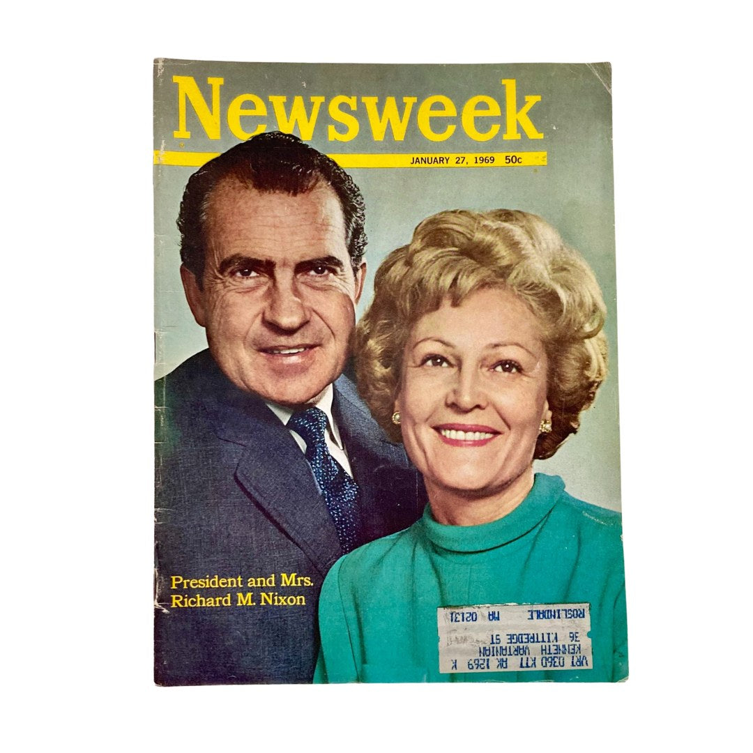 VTG Newsweek Magazine January 27 1969 President Richard and Pat Nixon