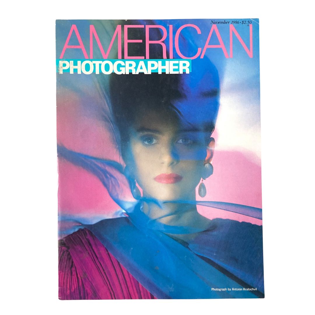 American Photographer Magazine November 1986 Model Anna Juvander No Label