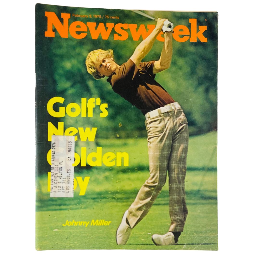 VTG Newsweek Magazine February 3 1975 Johnny Miller Golf's New Golden Boy