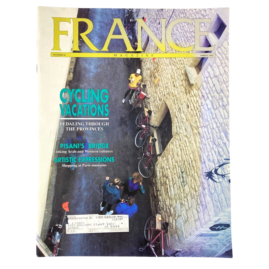 France Magazine Spring 1993 No. 26 Cycling Vacations Pedaling Through Provinces