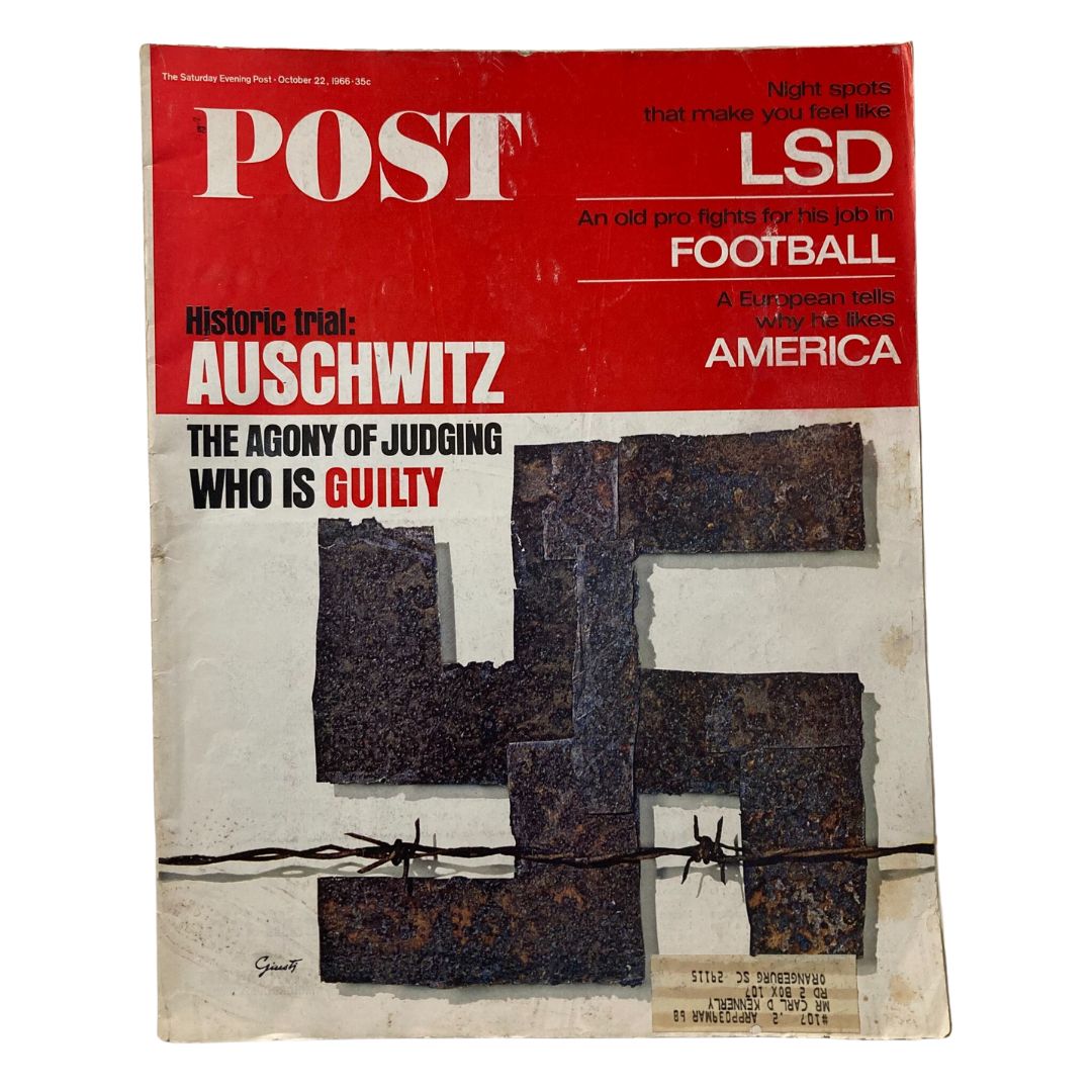 Saturday Evening Post Magazine October 22 1966 Auschwitz Concentration Camp