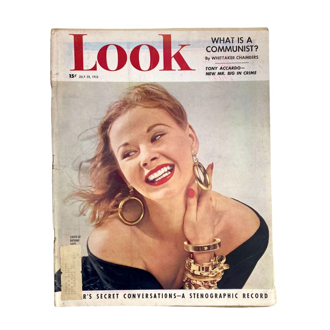 VTG Look Magazine July 28 1953 Jack Wilson's Washington GD Interior