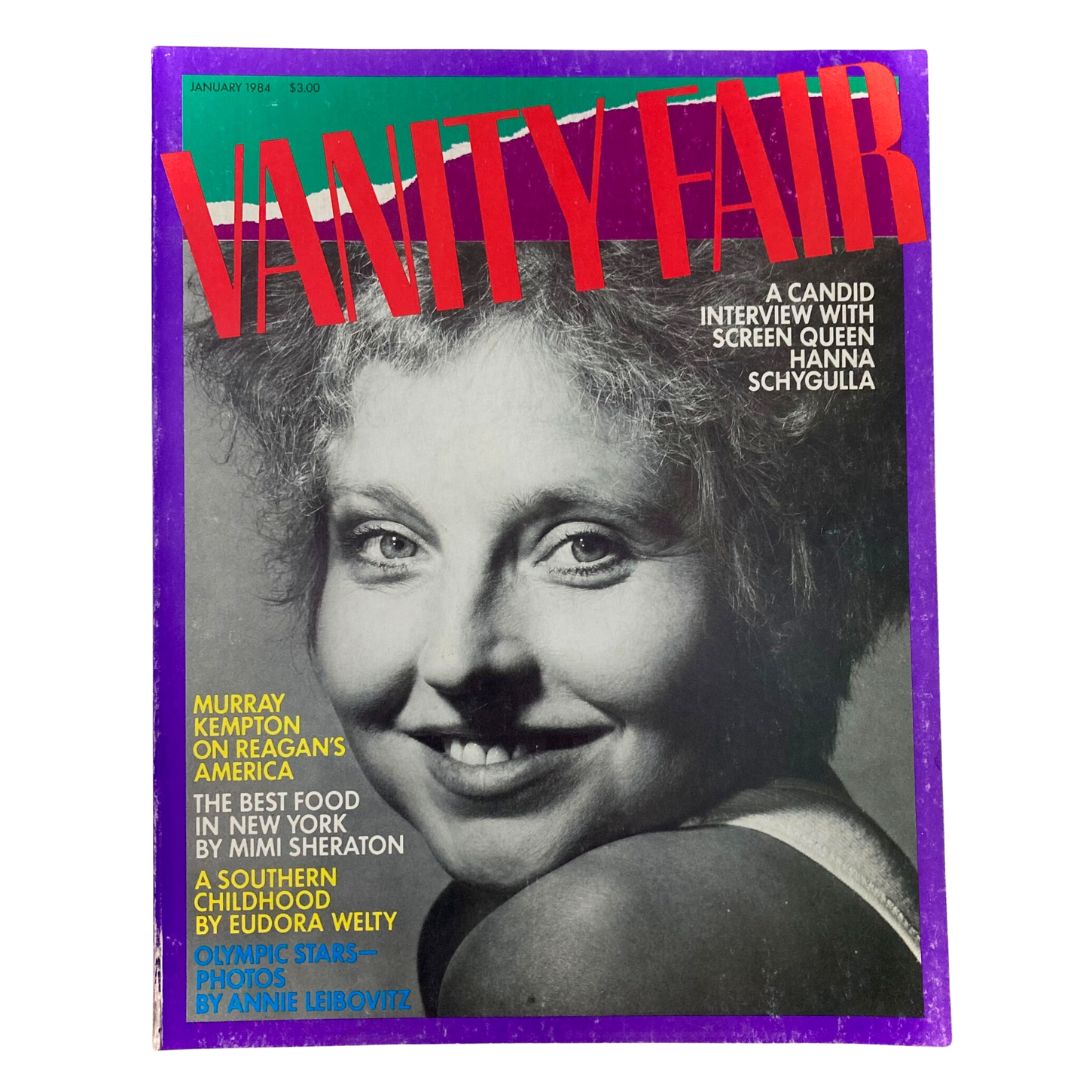 VTG Vanity Fair Magazine January 1984 Screen Queen Hanna Schygulla No Label