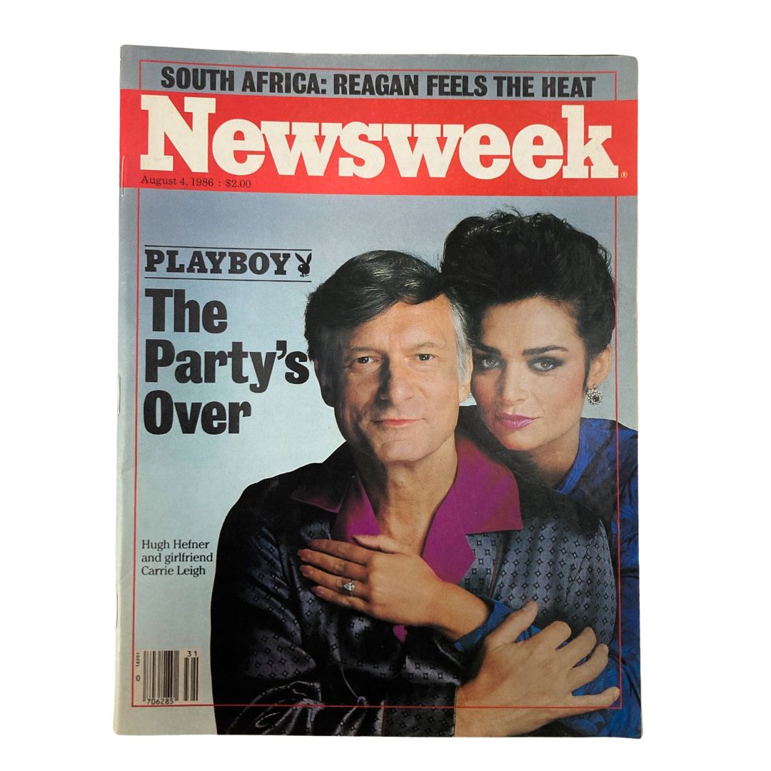 VTG Newsweek Magazine August 4 1986 Hugh Hefner and Carrie Leigh No Label